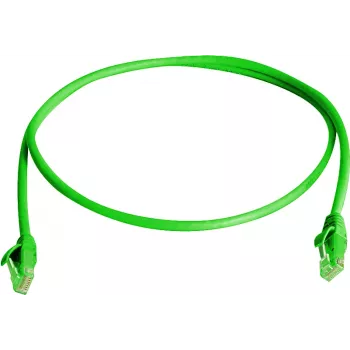 Telegärtner 100008318 patch kabel RJ45, CAT 6, 2,0 m, zelen, LSZH, negorljiv, z zaščito pred prepogibanjem