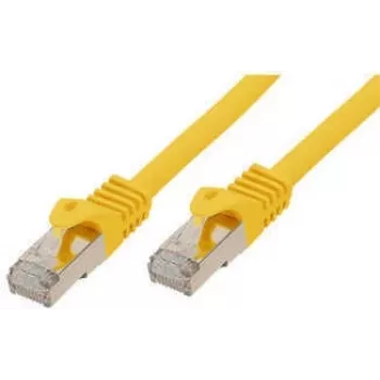 S CONN standardni patch kabel Cat. 6A s surovim kablom Cat.7 S/FTP dvojno oklopljen brez halogenov rumen 50,0 m 16675550Y