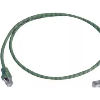 Telegärtner 100008018 CAT 6a S/FTP patch kabel, RJ45, 0,5 m, rumen, LSZH, negorljiv, snagless