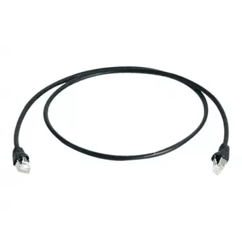Telegärtner Cat 6A S/FTP patch kabel, 1,5 m, črn L00001A0169