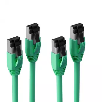 S CONN MAXIMUM CONNECTIVITY S/CONN Basic Cat. 8.1 F/FTP PIMF LSZH patch kabel, zelen, 10,0 m, 2 kosa (SC08-41073-2)