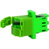 Telegärtner J08071A0028 LC/APC simplex adapter, zelen, cirkonijev tulec