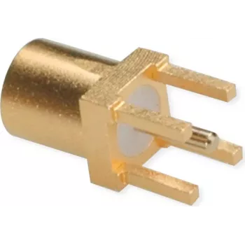 TELEGÄRTNER MMCX PCB vtičnica konektor, raven, 50 Ohm, pozlačen, paket 5 kosov (J01341A0161)