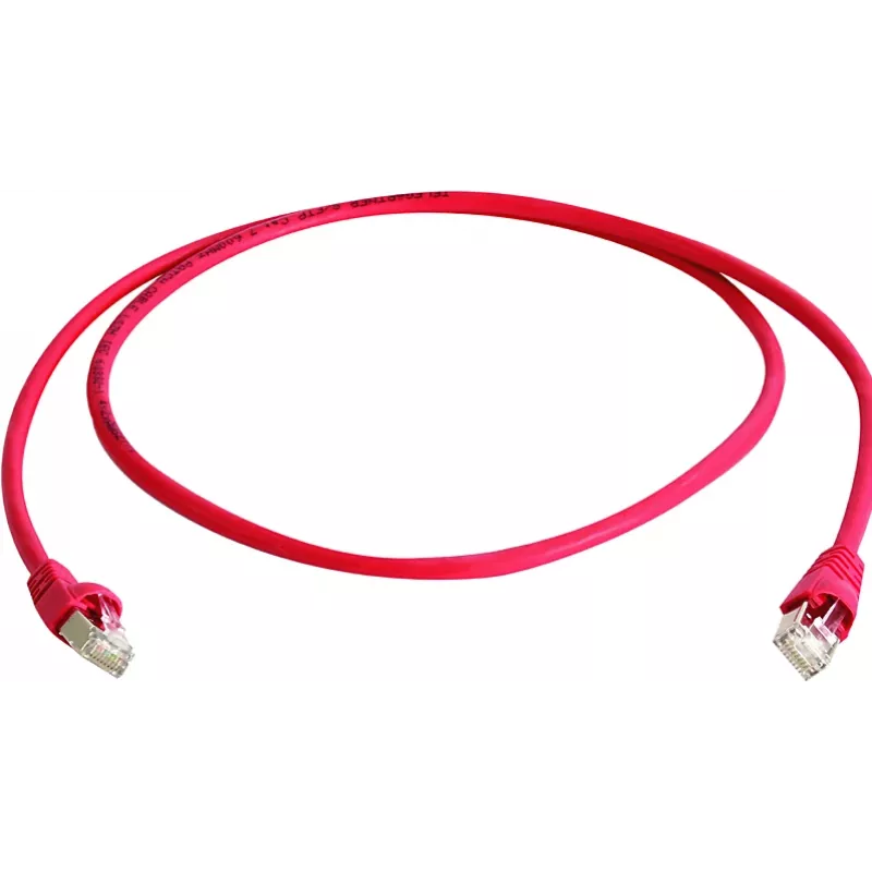 TELEGÄRTNER 100028072 Cat6a S/FTP patch kabel, 5,5 m, rdeč