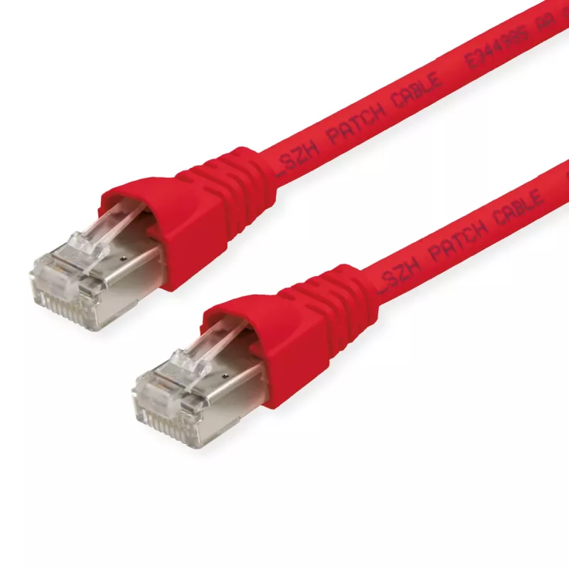 TELEGÄRTNER 100028072 Cat6a S/FTP patch kabel, 5,5 m, rdeč