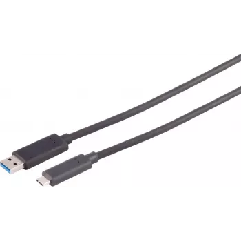 S CONN MAXIMUM CONNECTIVITY aktivni optični kabel USB-A na USB-C 10m 10Gbps črn 30-39075