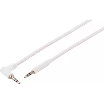 S CONN MAXIMUM CONNECTIVITY 3,5mm TRS avdio kabel, kotni na ravni, bel, 3m 14-07046