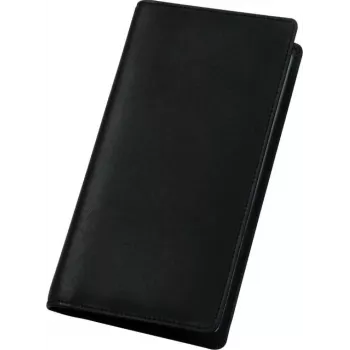 JÜSCHA Alassio album za vizitke za 120 kartic, usnje, črn, 112 x 15 x 200 mm 41009