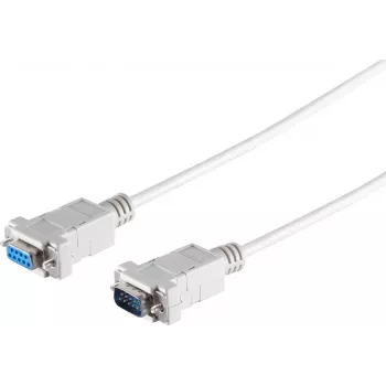 S CONN MAXIMUM CONNECTIVITY 9-pinski Sub-D serijski kabel, vtič na vtičnico, 3,0 m, siv