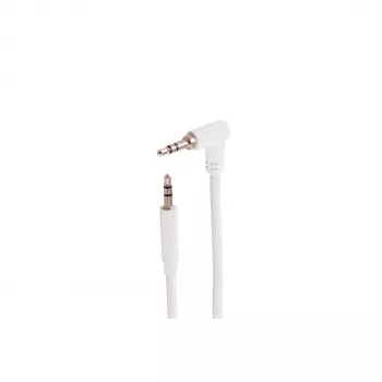 SHIVERPEAKS 3,5 mm TRS avdio kabel, kotni na ravni, bel, 0,9 m BS14-07226