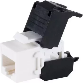 S CONN MAXIMUM CONNECTIVITY Cat.6A UTP keystone modul brez orodja, RJ45 vtičnica, črn (08-10038)