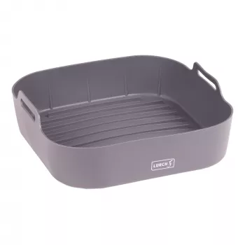 LURCH silikonski vložek za air fryer, kvadratni, 21 x 21 x 5 cm, antracit 00070206