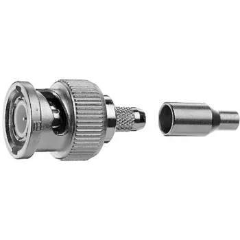 Telegärtner BNC kabelski vtič crimp G04 75 ohmov, crimp/crimp, Standard, A2505, G04 (RG-179B/U) - 1 kos