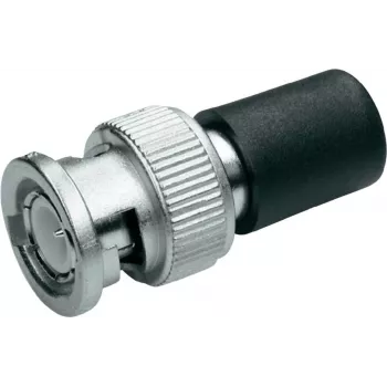 Telegärtner J01006A1373 BNC 93 Ohm koaksialni konektor, vtič, crimp/spajkanje, poniklana medenina