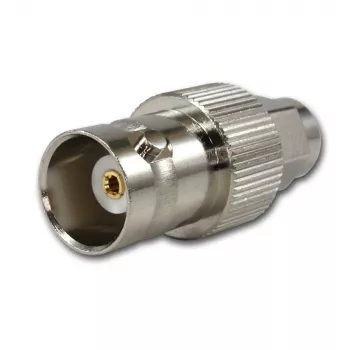 Telegärtner BNC vtičnica na SMA vtič RF koaksialni adapter, 50 Ohm, DC-4 GHz, poniklana medenina, J01008A0025