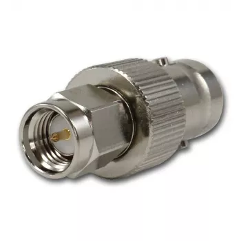 Telegärtner BNC vtičnica na SMA vtič RF koaksialni adapter, 50 Ohm, DC-4 GHz, poniklana medenina, J01008A0025