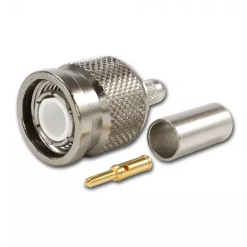 TELEGÄRTNER TNC ravni vtič za RG-58 koaksialni kabel, crimp/spajkanje, 50 Ohm, DC-11 GHz