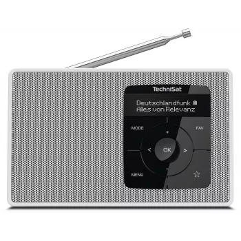 TechniSat DIGITRADIO 2 namizni radio DAB+ UKV Bluetooth budilka bel 0001/3910