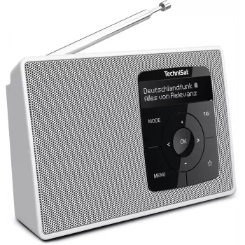 TechniSat DIGITRADIO 2 namizni radio DAB+ UKV Bluetooth budilka bel 0001/3910