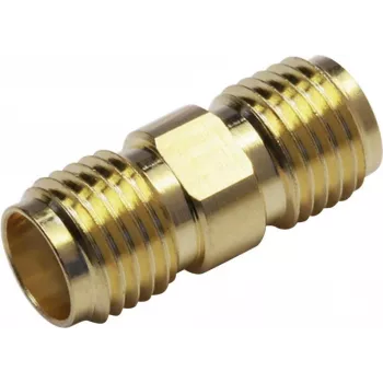 TELEGÄRTNER 100024790 SMA vtičnica na SMA vtičnico koaksialni adapter, 50 Ohm, DC-18 GHz, poniklana medenina