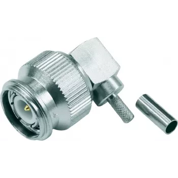 Telegärtner kotni crimp vtič TNC 50 Ohm za RG-316/U, spajkanje/crimp priključek, ponikljevana medenina J01010B0012