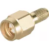 Telegärtner SMA kabelski vtič crimp/spajkanje G05 (RG-223/U, RG-142 B/U), zlat, 50 Ohm, DC-18 GHz J01150A0031