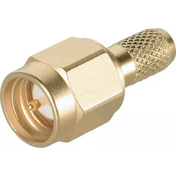 Telegärtner SMA kabelski vtič crimp/spajkanje G05 (RG-223/U, RG-142 B/U), zlat, 50 Ohm, DC-18 GHz J01150A0031