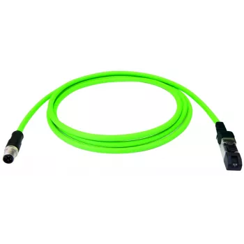 Telegärtner 100017276 Cat.6A S/FTP RJ45 patch kabel, 1 m, zelen, LSZH