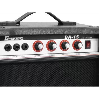 DIMAVERY BA-15 15W bas combo ojačevalec črn 26363005