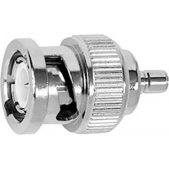 TELEGÄRTNER BNC vtič na SMB vtič koaksialni adapter, 50 Ohm, nikljan medenina, J01008G0038