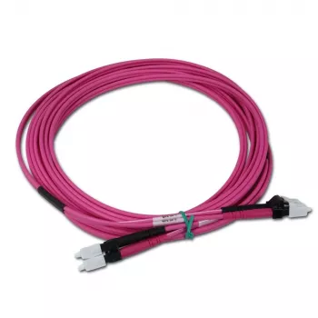 Telegärtner LC na LC multimode OM4 optični patch kabel, 5m, vijoličast
