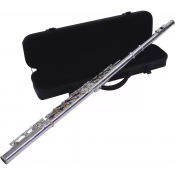 DIMAVERY QP-10 C prečna flavta, posrebrena 26500300
