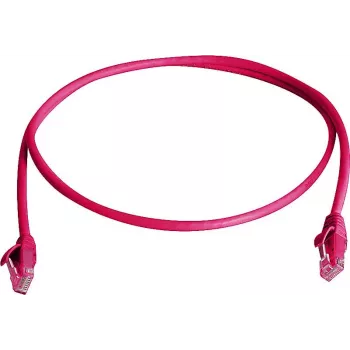 TELEGÄRTNER 100008898 CAT 6 RJ45 patch kabel, 7,5 m, rdeč, LSZH, U/UTP, negorljiv