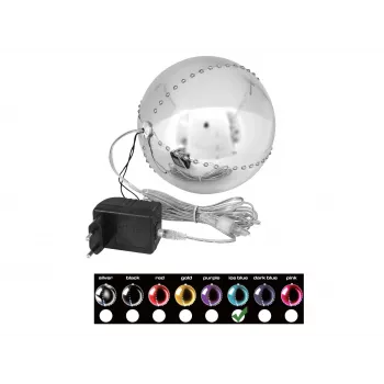 EUROPALMS LED snežna krogla 15cm, Ice Blue 83501241