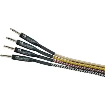 DIMAVERY instrumentalni kabel 3m črno-srebrn, ponikljeni TS vtiči 26300051