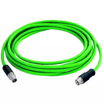 TELEGÄRTNER L82005A0000 10 m LC-duplex na LC-duplex OM3 multimode optični patch kabel, aqua, LSZH 100017385