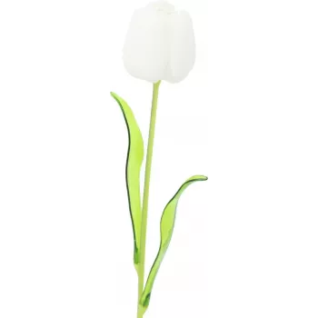 EUROPALMS Crystal Tulip umetna roža, bela, 61cm, paket 12 kosov (82600204)
