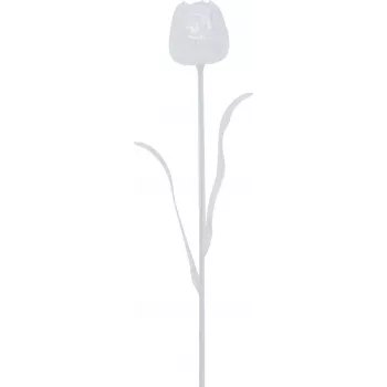 EUROPALMS kristalni tulipan umetna roža, prozorna, 61 cm, paket 12 kosov 82600206