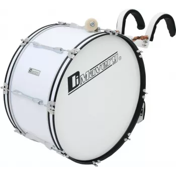 DIMAVERY MB-424 pohodni veliki boben 24x12, bel 26010361