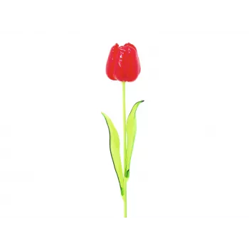 EUROPALMS kristalni tulipan umetni tulipan, rdeč, 61cm, paket 12 kosov 82600205