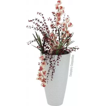 EUROPALMS umetni list orhideje (EVA), zelen, 45cm 82530574