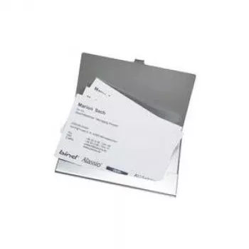 JÜSCHA Alassio etui za vizitke, aluminij, mat srebrn, za približno 10 kartic, 93 x 60 x 5 mm 0334