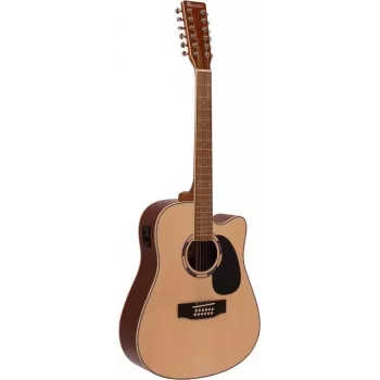 DIMAVERY DR-612 12-strunska akustična western kitara, naravna 26231281