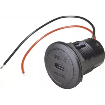 ProCar Power USB-C vgradna vtičnica PD/QC 50W 12/24V DC, brez LED 67351990