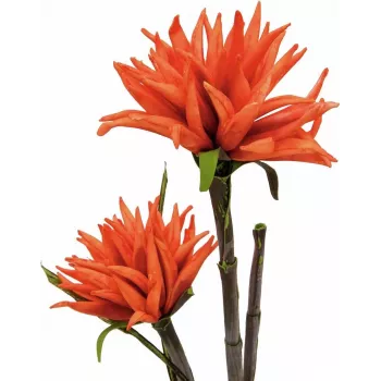 EUROPALMS Dahlia (EVA), umetna rastlina, oranžna, 100cm (82532006)