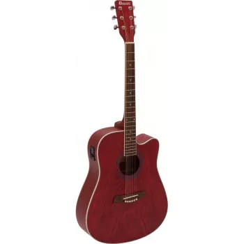 DIMAVERY JK-510 akustična kitara z jeklenimi strunami, cutaway, žilava 26231389