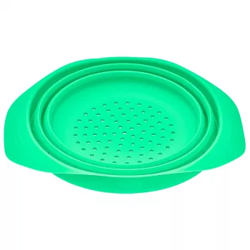 LURCH zložljivo silikonsko cedilo 24 cm zeleno 210285