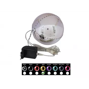 EUROPALMS LED snežna krogla 15cm, zlata 83501245