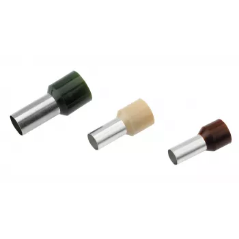Cimco 187101 končna tulka 0,14 mm² delno izolirana rjava 100 kosov
