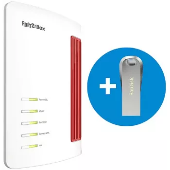 FRITZ!Box 7690 Wi-Fi 7 VDSL/ADSL usmerjevalnik s 64GB SanDisk USB pogonom 20003169